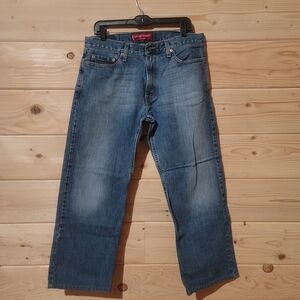 VTG Men's Levi's 529 Low Rise Straight Blue Jeans Made In USA Size 34x27